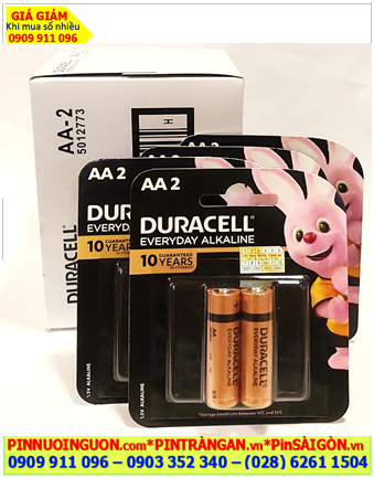 COMBO 01HỘP 12vỉ=24viên (Vỉ 2viên) Pin AA Duracell LR6 Everyday Alkaline 1.5v _Giá chỉ 270.000/Hộp 24viên